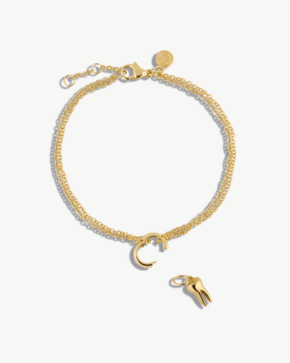 Double Chain Bracelet w/ Charm Holder